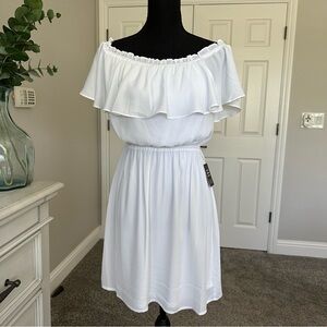 Express NWT White Off-Shoulder Dress Small